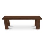 Marina Outdoor Bench Brown TA-1005-03-0 TA 1005 03 0 Marina front top shadsilo
