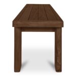 Marina Outdoor Bench Brown TA-1005-03-0 TA 1005 03 0 Marina side right shadsilo