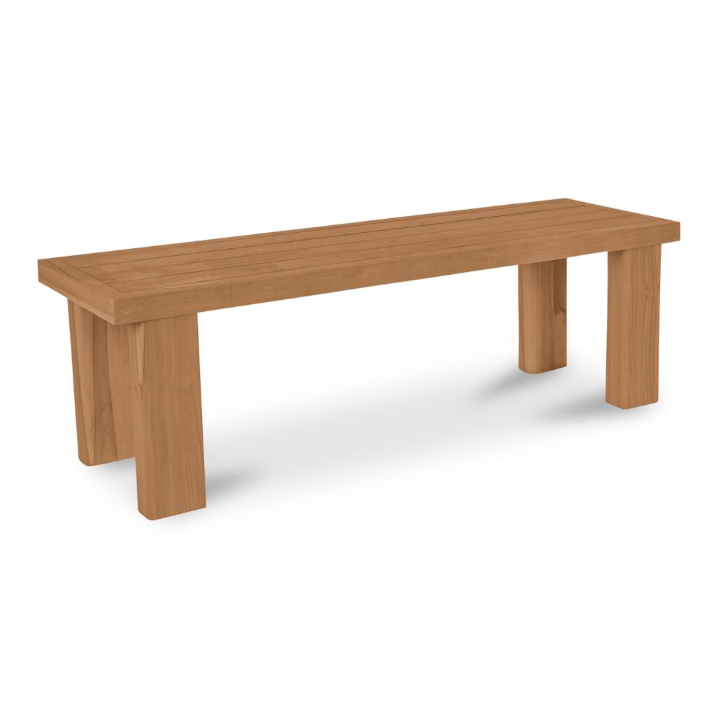 Marina Outdoor Dining Bench Natural - Image 5