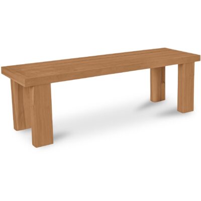 Marina Outdoor Dining Bench Natural