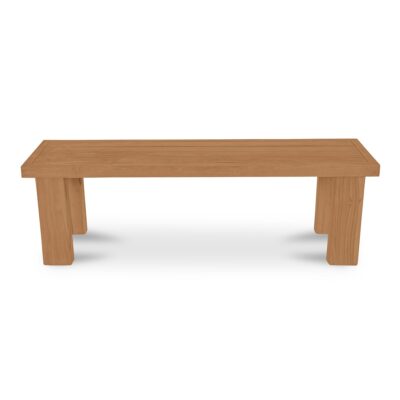 Marina Outdoor Dining Bench Natural