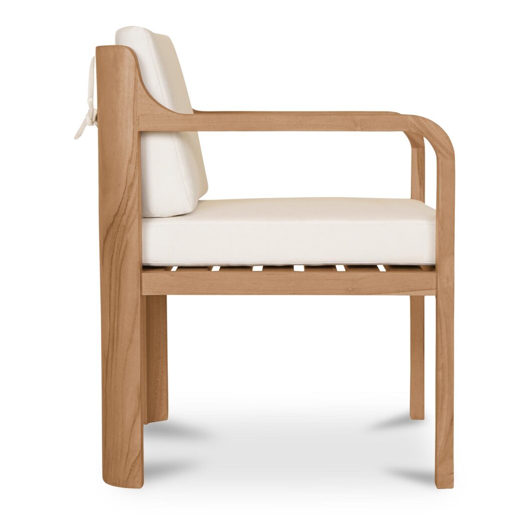 Nellie Outdoor Dining Chair White - Image 3