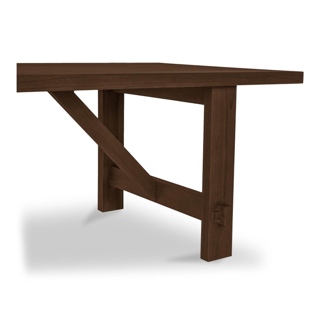 Esmond Outdoor Dining Table Brown - Image 5