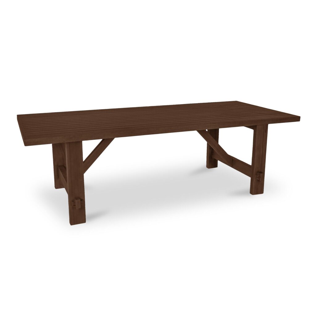Esmond Outdoor Dining Table Brown - Image 2