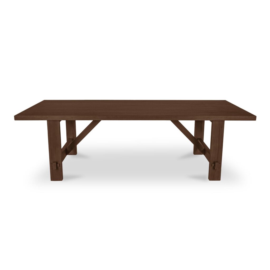 Esmond Outdoor Dining Table Brown