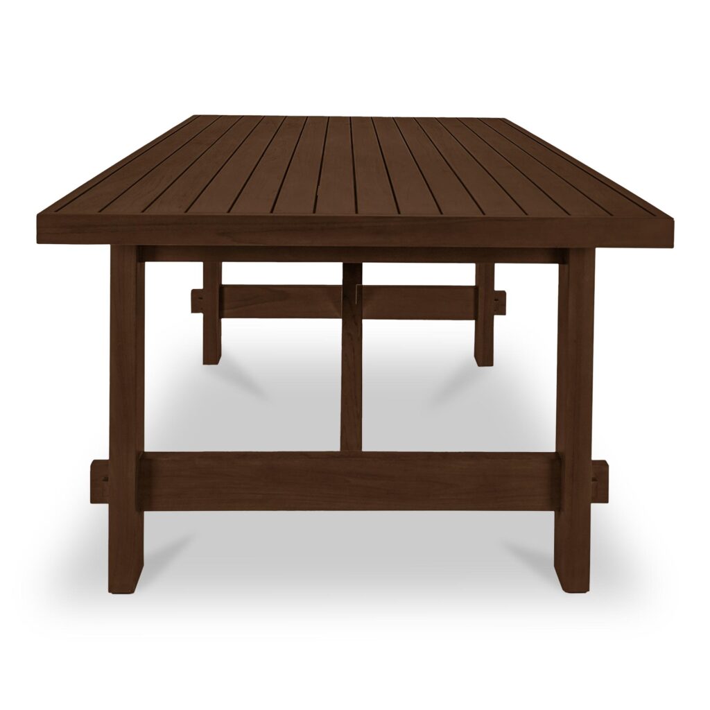 Esmond Outdoor Dining Table Brown - Image 3