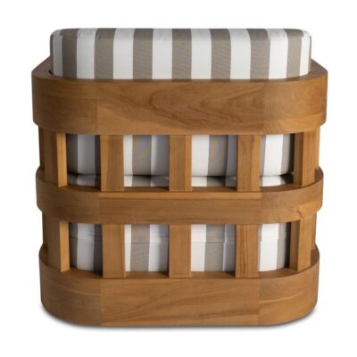 Adelaide Outdoor Accent Chair Brown Stripe TA-1011-21 TA 1011 21 Adelaide back shadsilo