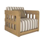 Adelaide Outdoor Accent Chair Brown Stripe TA-1011-21 TA 1011 21 Adelaide diagR shadsilo