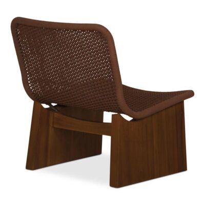 Savanna Outdoor Accent Chair Brown TA-1015-03 TA 1015 03 Savanna diagL back shadsilo