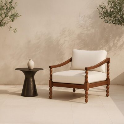 Delilah Outdoor Accent Chair Brown TA-1018-03 TA 1018 03 00