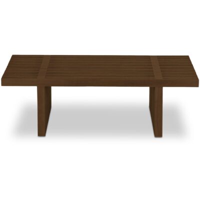 Fletcher Outdoor Coffee Table Brown TA-1019-03 TA 1019 03 Fletcher front shadsilo