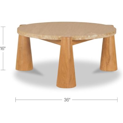 Pax Outdoor Coffee Table Natural TA-1021-24 TA 1021 24 70 dim
