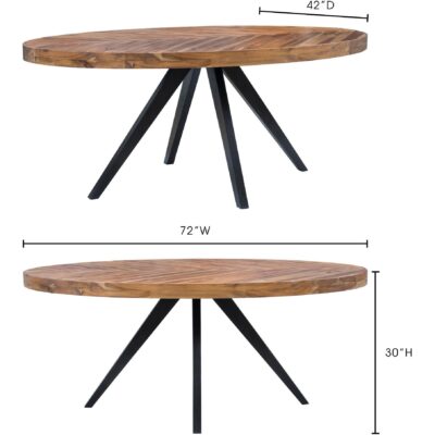 Parq Oval Dining Table TL-1019-14 TL 1019 14 70