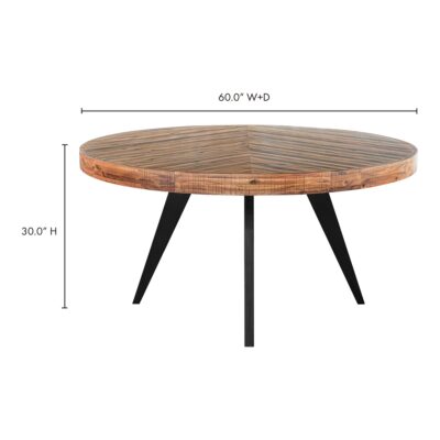 Parq 60In Round Dining Table 27 Parq 60In Round Dining Table TL-1029-14 TL 1029 14 70