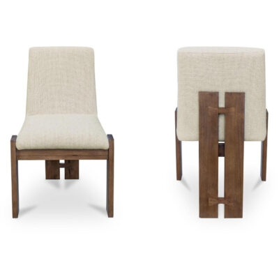 Mia Dining Chair Beige (Set of Two) TL-1030-34 TL 1030 34 Mia frontback shadsilo