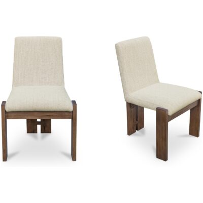 Mia Dining Chair Beige-Set of Two