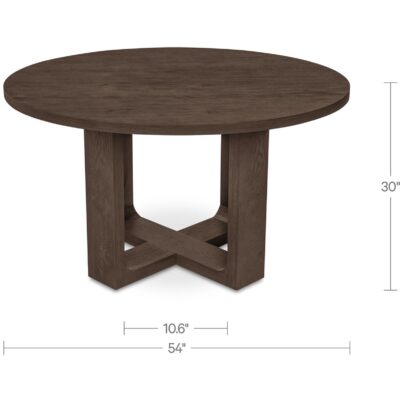 Hayes Dining Table Rustic Brown TL-1031-20-0 TL 1031 20 0 70 dim