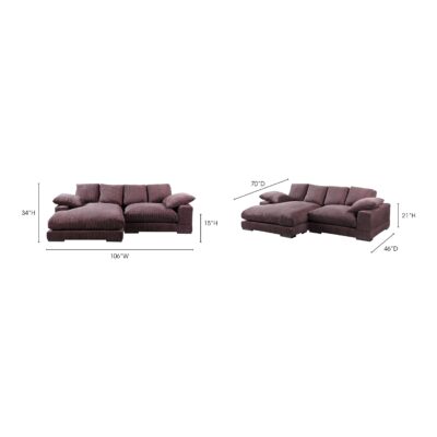 Plunge Sectional Dark Brown TN-1004-20-0 TN 1004 20 70 scaled