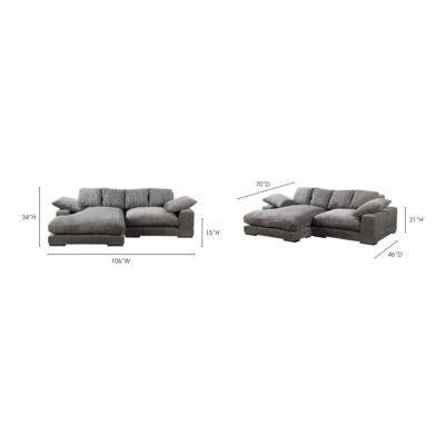 Plunge Sectional Charcoal TN-1004-25-0 TN 1004 25 70 2