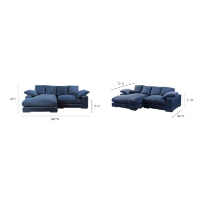 Plunge Sectional Navy TN-1004-46-0 TN 1004 46 70 2