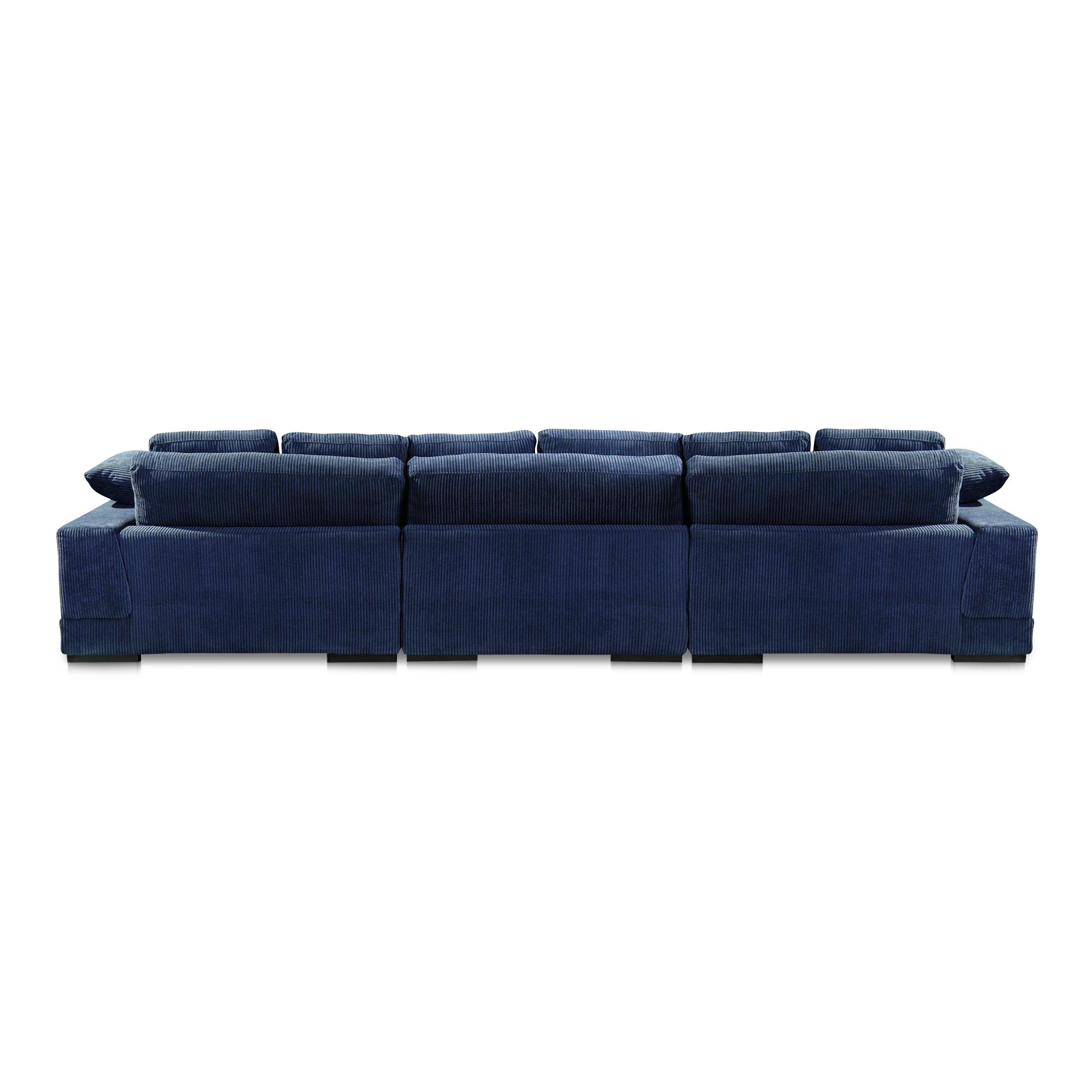 Plunge Large Sectional Navy 3 Plunge Large Sectional Navy - Image 3