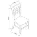 Ediva Counter Stool - Set of 2 - Espresso TN-270CSC TN 270CSC 2