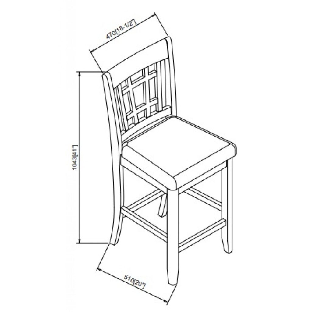 Tavern Counter stool - Set of 2 - White - Image 3