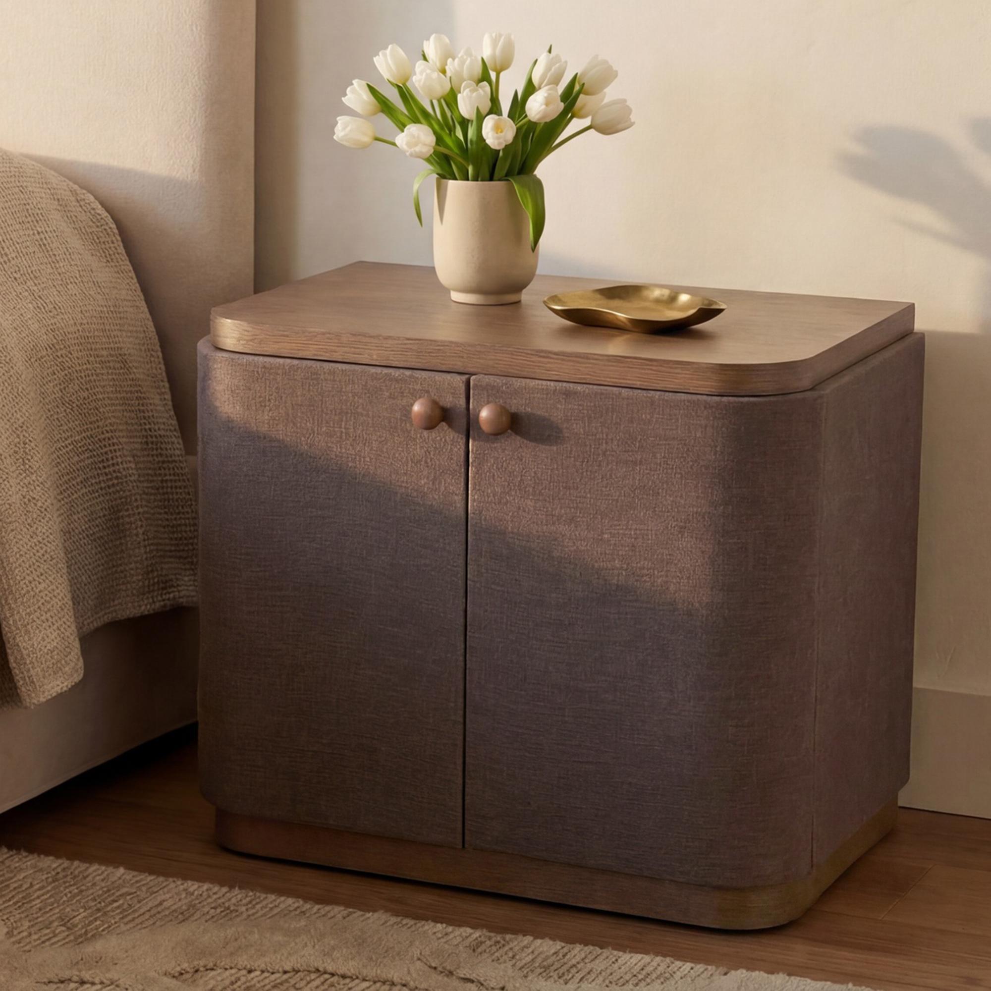 Simone Nightstand Brown 2 Simone Nightstand Brown - Image 2
