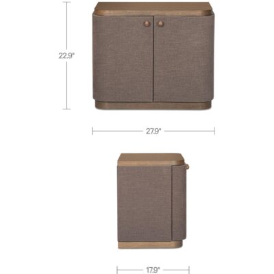Simone Nightstand Brown 14 Simone Nightstand Brown TU-1002-03 TU 1002 03 70 dim
