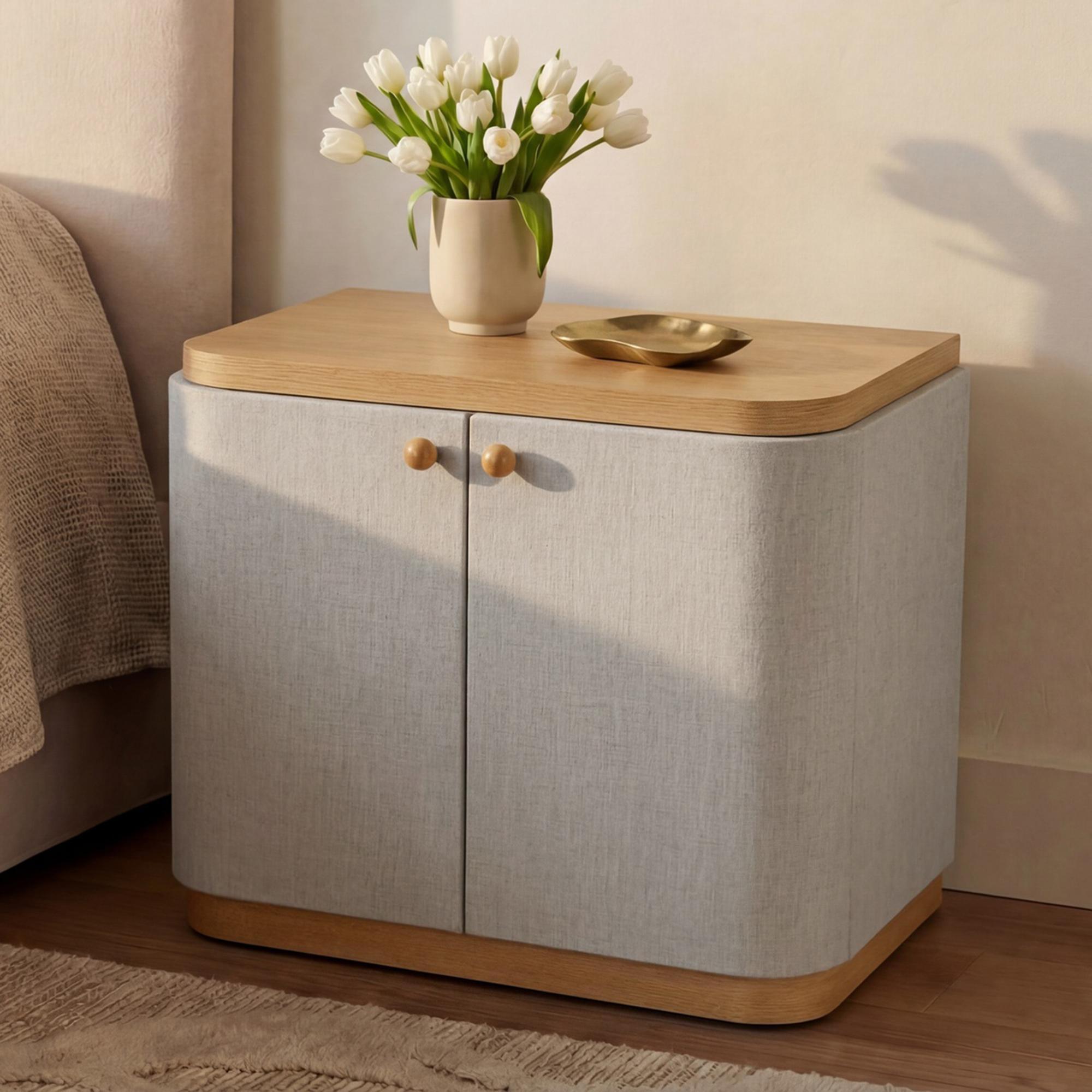 Simone Nightstand Cream 2 Simone Nightstand Cream - Image 2