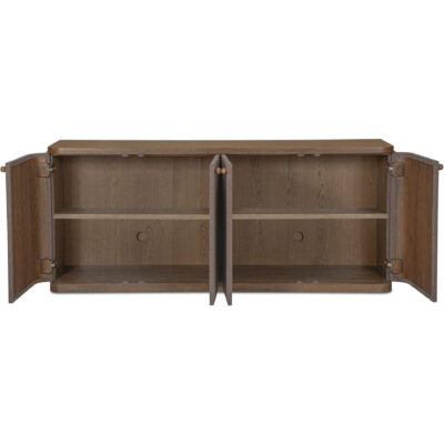 Simone Sideboard Brown 8 Simone Sideboard Brown TU-1004-03 TU 1004 03 Simone front open shadsilo