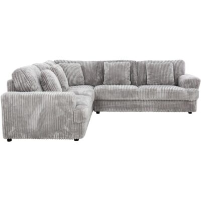 Tarra Corner Sofa 73867 Tarra Sectional Config2 3 Piece Teddy Grey Front White