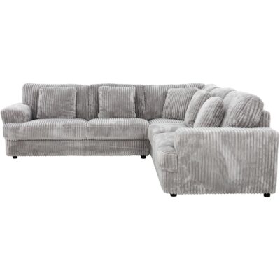 Tarra Corner Sofa 73867 Tarra Sectional Config2 3 Piece Teddy Grey Side White