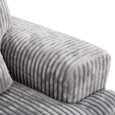Tarra Corner Sofa 73867 Tarra Sectional Config2 Teddy Grey Detail2 White