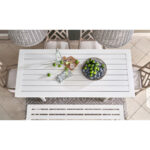 Coastal Living Outdoor Tybee Dining Bench U012612 U012752 OVERHEAD vm 001