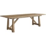Sienna Rectangular Dining Table U400652 U400A652 1 leaf angle