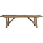 Sienna Rectangular Dining Table U400652 U400A652 1 leaf front