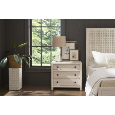 River Rock Three Drawer Nightstand