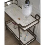 Aged Gold Bar Cart U470890G U470628 Detail