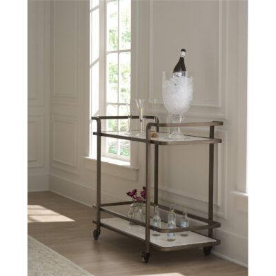 Aged Gold Bar Cart