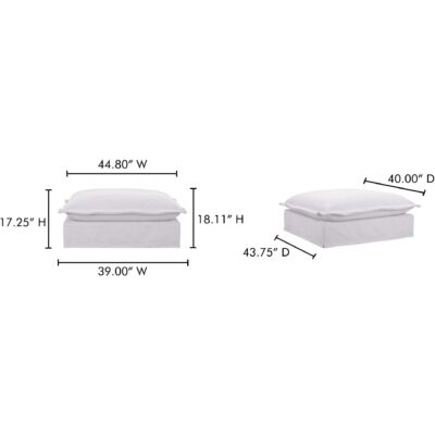 Olivia Ottoman Performance Fabric 15 Olivia Ottoman Performance Fabric UB-1024-18 UB 1024 18 70