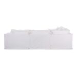 Olivia Classic L-Shaped Modular Sectional White UB-1032-18 UB 1032 18 Olivia back silo