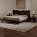 Madagascar Queen Platform Bed Dark Brown UH-1006-20-0 UH 1006 20 0 01