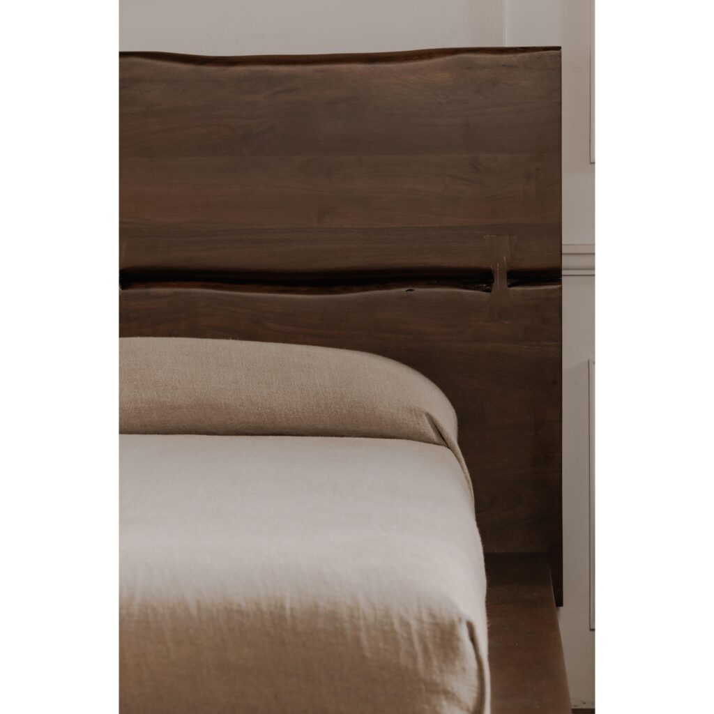 Madagascar Queen Platform Bed Dark Brown - Image 8