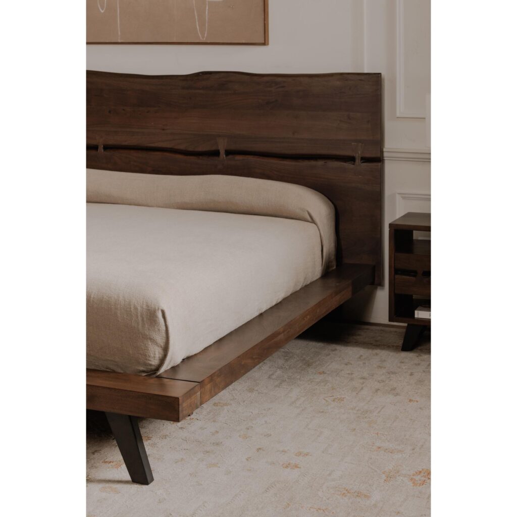 Madagascar Queen Platform Bed Dark Brown - Image 9