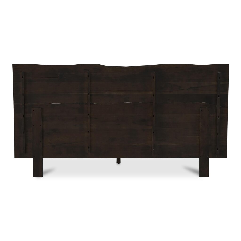 Madagascar Queen Platform Bed Dark Brown - Image 5