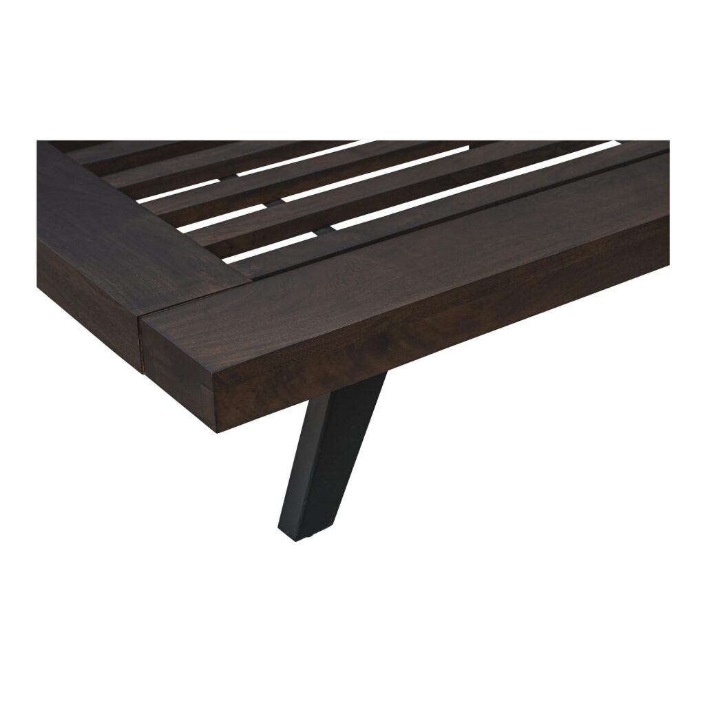 Madagascar Queen Platform Bed Dark Brown - Image 6