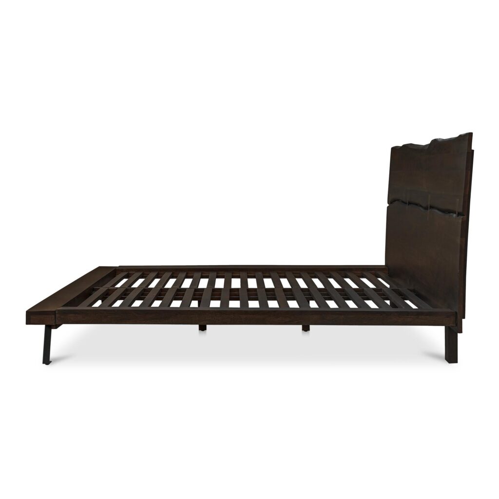 Madagascar Queen Platform Bed Dark Brown - Image 3