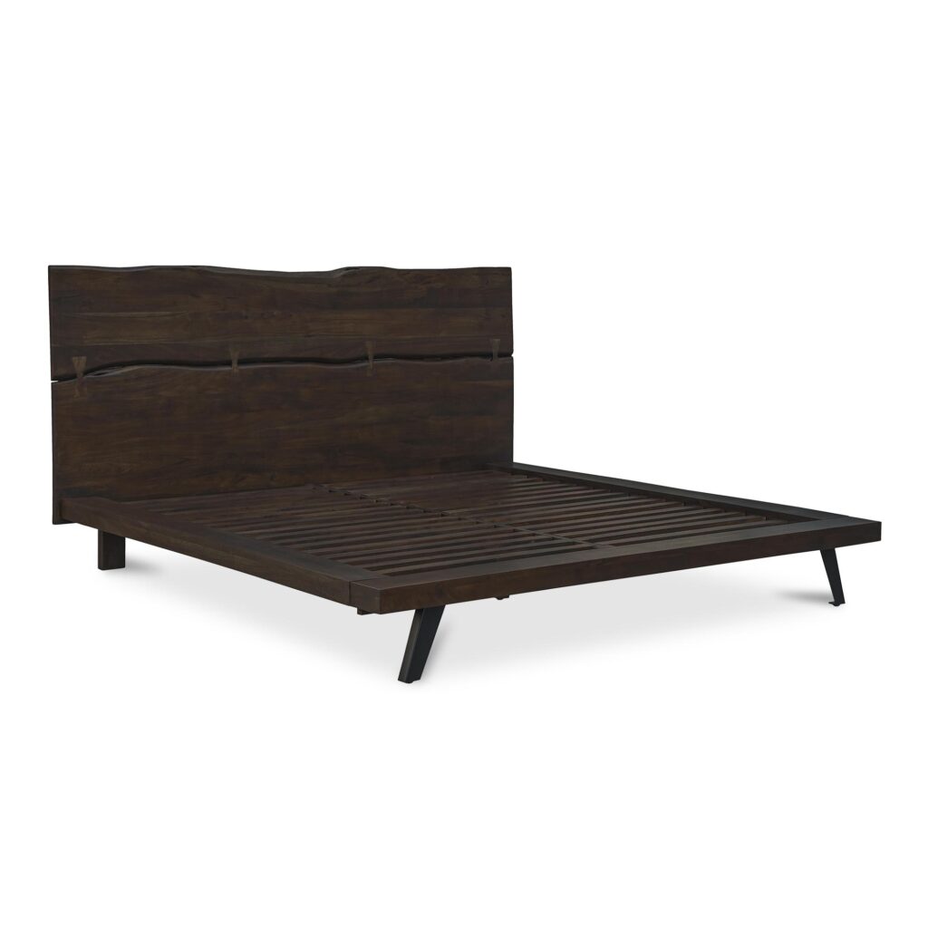 Madagascar King Platform Bed Dark Brown - Image 2
