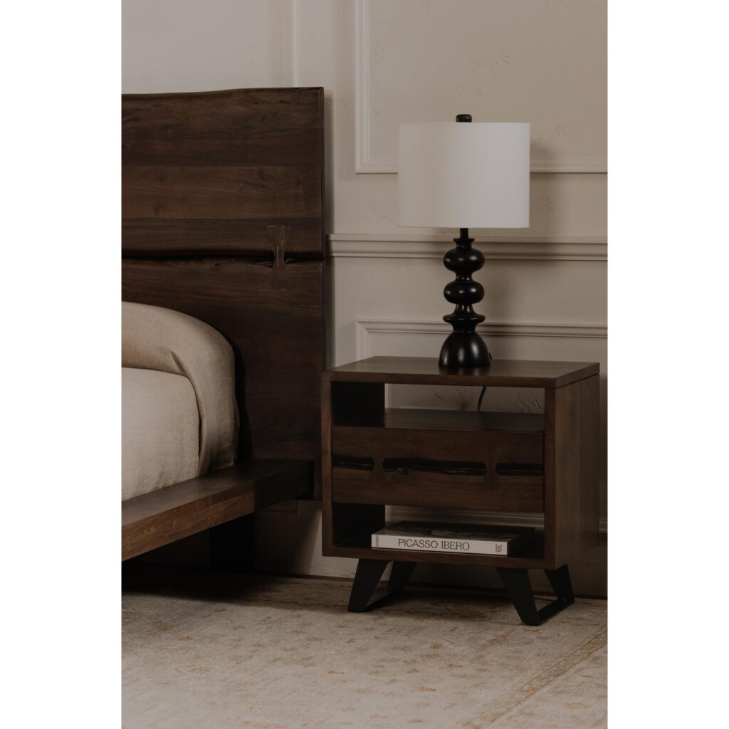 Madagascar Nightstand Dark Brown - Image 9